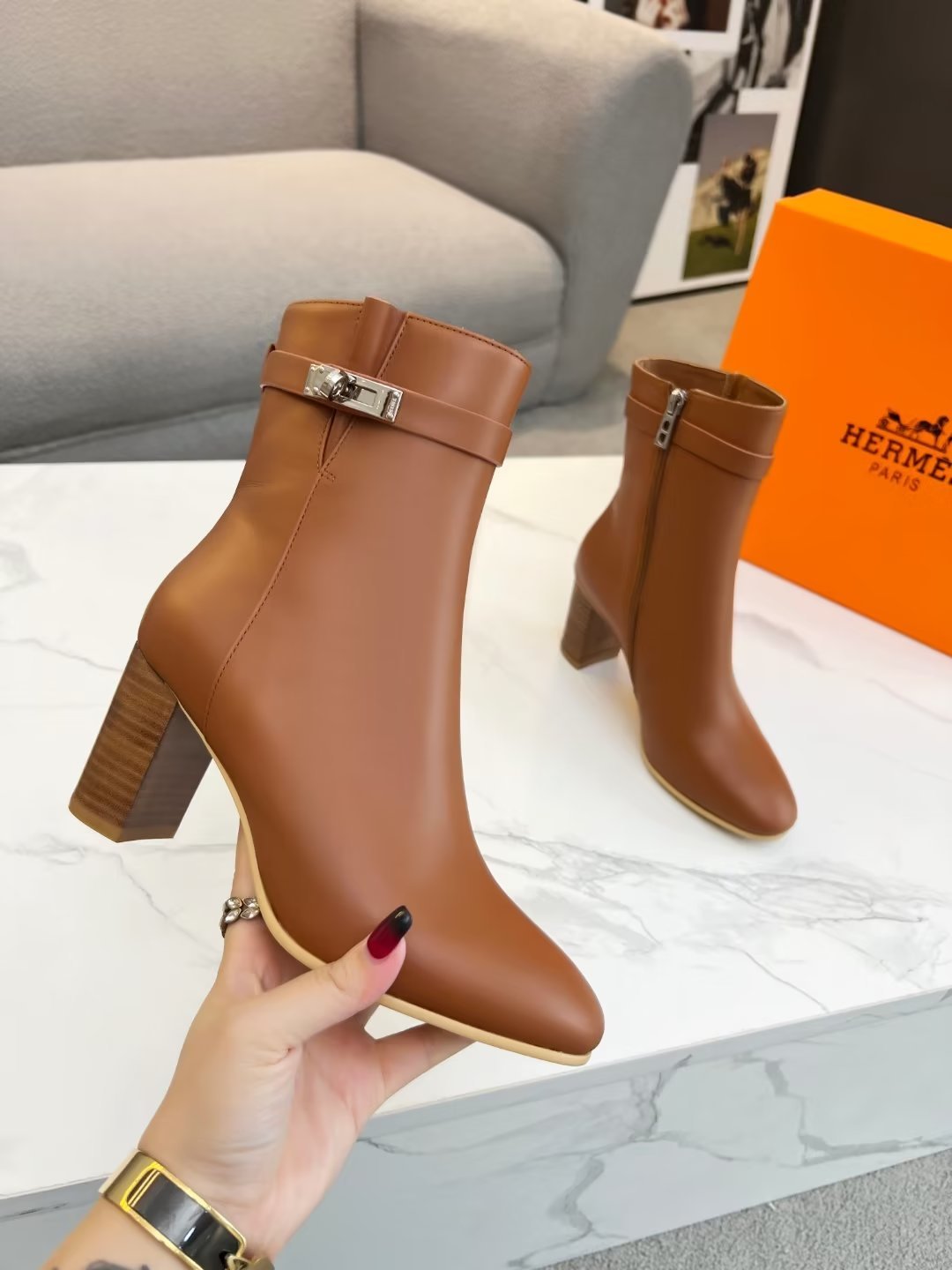 Hermès Saint Germain Kelly Ankle Boots — Modèle 1
