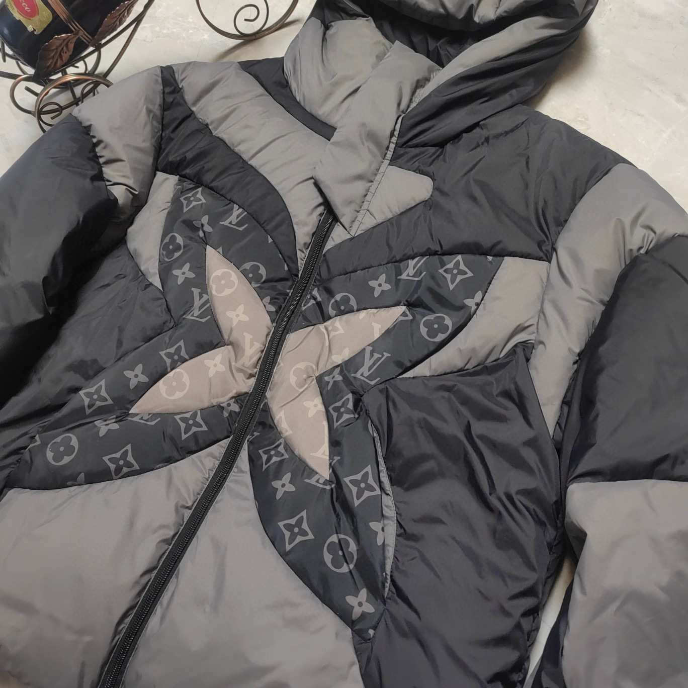 Louis Vuitton Monogram Flower Puffer Quilted Jacket